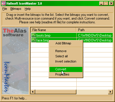Main window, you should add the images here